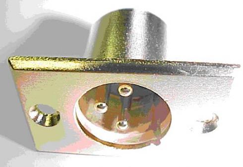 XLR-urosrunko, gold - 3-pin
