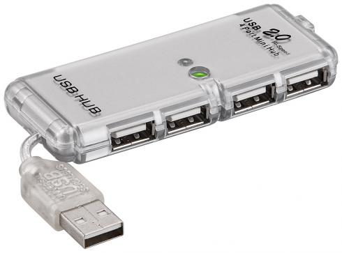 68879 HUB - Usb-hub, 4 porttia. USB 2.0 data transfer.