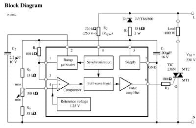 U217B-B (smd) - Zero-voltage switch. SMD-package.