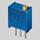 Trimmeri 67 100ohm - 10-kierrosta bourns pysty