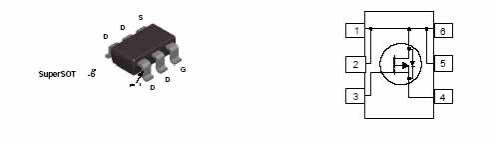 FDC638P P-CHANNEL MOSFET - .