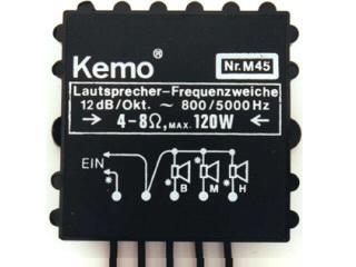 M045 - Kaiuttimen jakosuodatin 3-tie, n. 12dB, maks. 120W