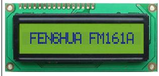 TM161ABA6 - 1x16 LCD-moduuli.
