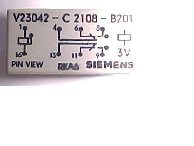 V23042-C2108-B201 - BIPOLAR RELAY 2*SUPPLY 3VDC