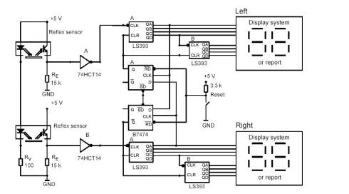 C5100-61604 Reflective Optical Sensor -moduuli. Vishay TCRT5000 sensor