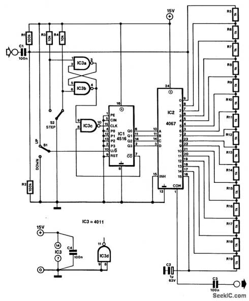 GD4067 - cmos CD4067 24p/dip/ 16-channel Analog Multi Demultiplexer