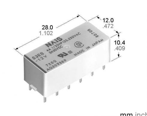 NAIS-S2-6V rele - S-RELAY
