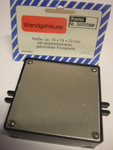 Kemo G005 MF - Seinäkotelo 74x74x22mm