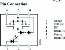 TCDF1900 - Puolijohderele Optocoupler with Photo-MOS FET sopivat esim. Arduinolle. Raspberry