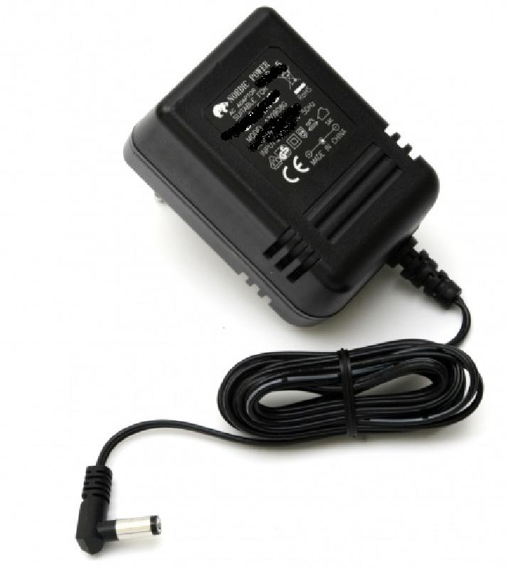 Nordic Power 12VDC - Virtalähde 12VDC/ 400mA. Muuntaja + regulaattori. Esim. audiolaitteille. Model: R4W012-040G. DC-liitin 5.5/ 2.1mm.