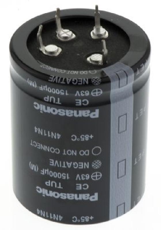 10000uF 80V. - Panasonic. Mitat n. 35x61mm.