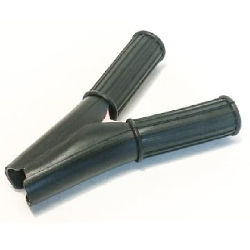 Akkuliitin 50A black - Eristetty, musta. Puristus/ juotosliitos. Valmistaja: Mueller.