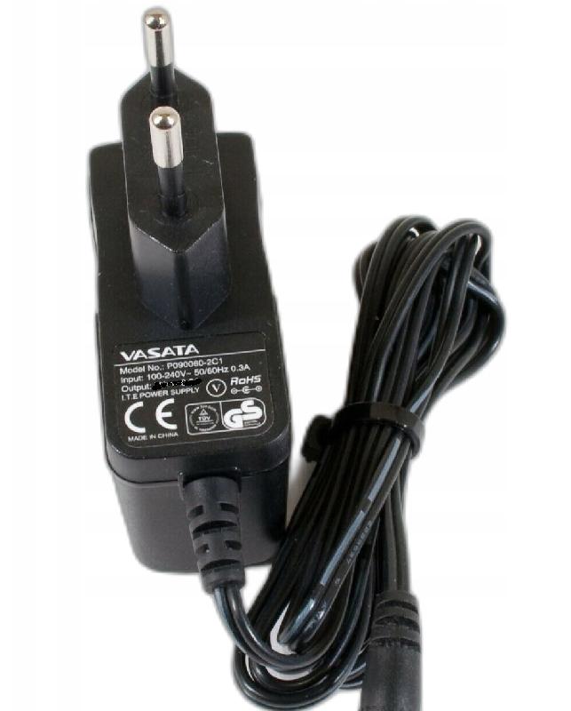 5VDC/ 1A - Virtalähde 230V / 5V 1A. DC-pistoke 3.4/ 1.3mm ( keskinapa + ).