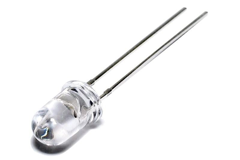 UV -led 5mm 15° - OSV4DL5111A. UV, 15°, 20mA, 390-400nm, 3-3.4V ( 10 kpl:n erä, tarjous 7e ! ).