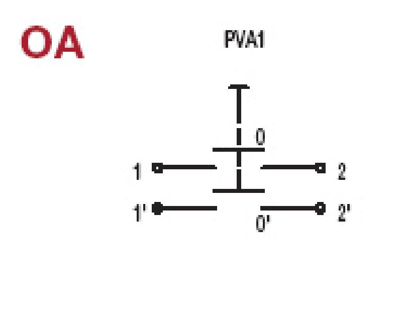 PVA1EE H1 C&K Switches - piirilevymalli 2xon-off, lukkiutuva