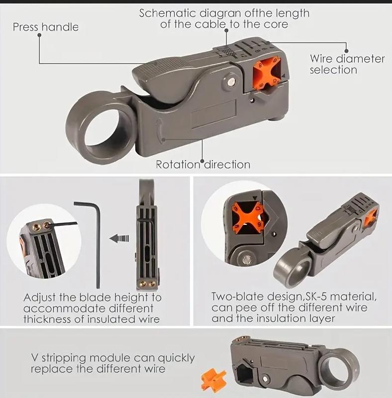 Kaapelinkuorija - Kuorintatyökalu koaksiaali/ kaapeli.