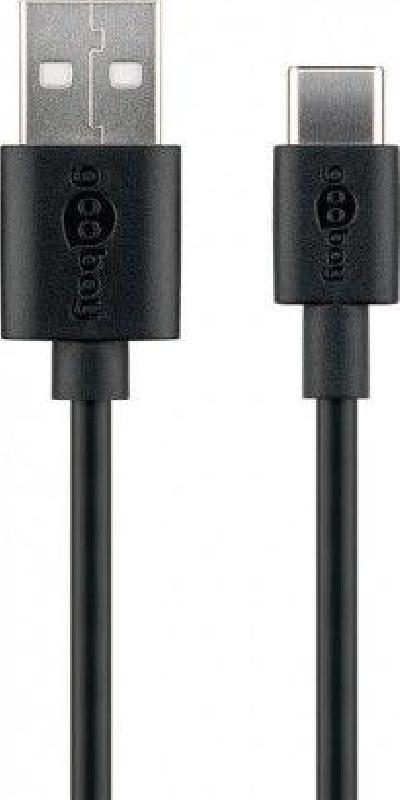 45735 - USB/ USB-C. Pituus 1m. Latausvirta max 3A.
