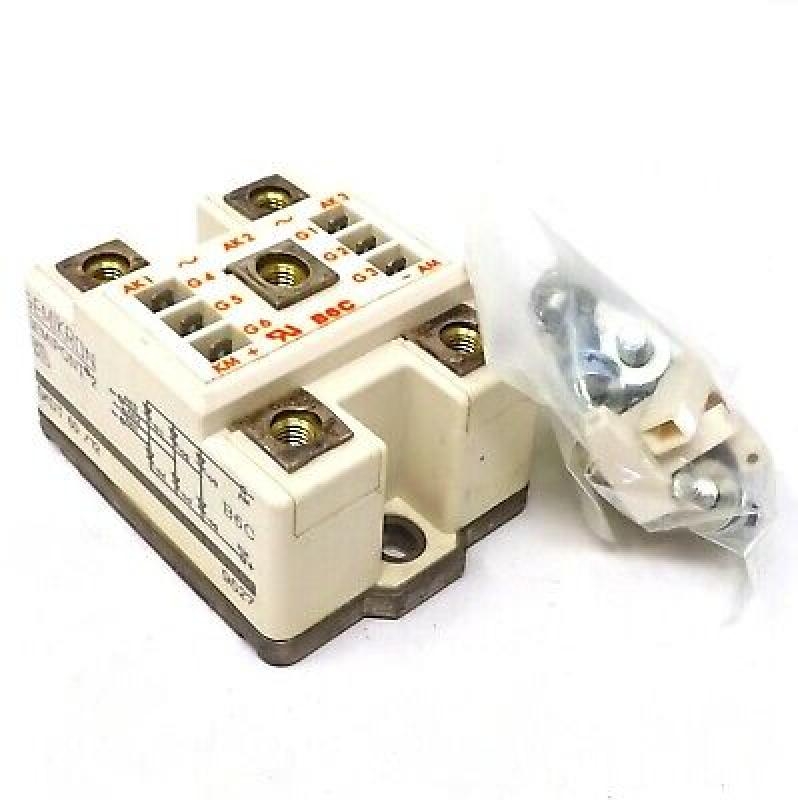 Semikron SKDT 60/ 12 - 3-phase Bridge Rectifier Module, 60A 1200V. Huom ! Toimitetaan ilman kiinnitysruuveja ja G1-G6 tulppia.