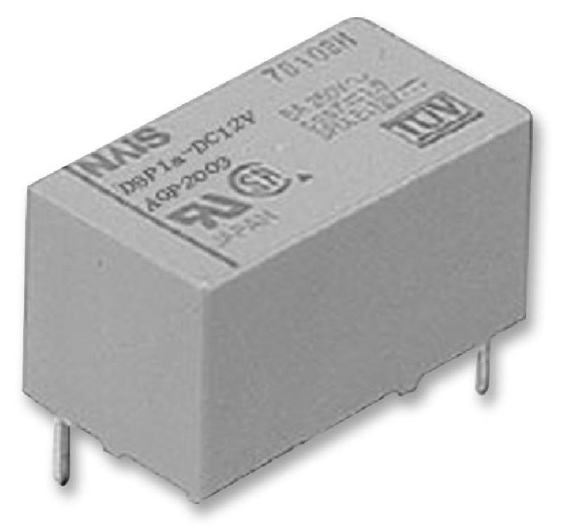 Nais DSP1a-DC12V - General Purpose Relay, DSP Series, Power, Non Latching, SPST, 12 VDC, 8 A