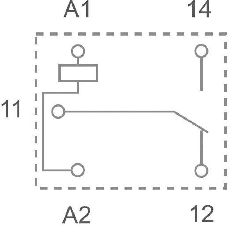 Schrack TN313012 - Rele 12VDC. 1x vaihtokärjet 7A 250VAC/ 30VDC. Mitat n. 21x16mm. Korkeus n. 16mm.