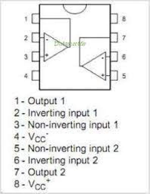TL082CN - TL082CN J-FET DUAL OP-AMP IC DIL8