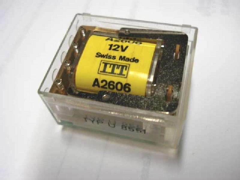 ITT A2606 - Rele 12VDC, 4xvaihtokärjet.