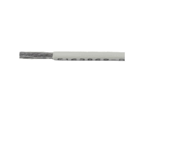 1x 0.5mm² 600V - Tinattu monisäikeinen johdin. Eriste max. 600V/ 105°. Väri: valkoinen. Tyyppi: S07V-K. Metrihinta.