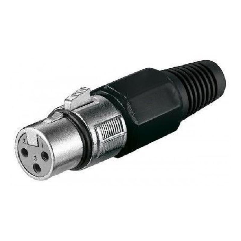 11755 - XLR-naaraspistoke. 3-pin.