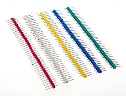 2.54mm single row male 1x40 pin header strip blue - Tuotekuva