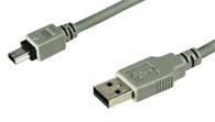 USB A - USB mini B 5pin, 3m - Tuotekuva
