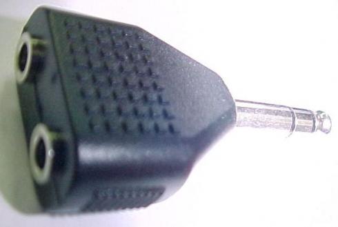 6,3mm STEREO PLUG TO  DOUBLE 3,5mm STEREO JACK - Tuotekuva
