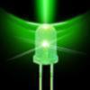Superkirkas vihreä led, 5mm.   18-20 000 mcd. - Tuotekuva
