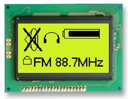 128X64 LCD-moduuli taustavalolla. - Tuotekuva
