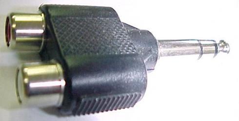 6,3mm STEREO PLUG TO DOUBLE RCA JACK - Tuotekuva