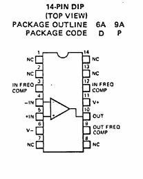 UA709 - operaatio vahvistin