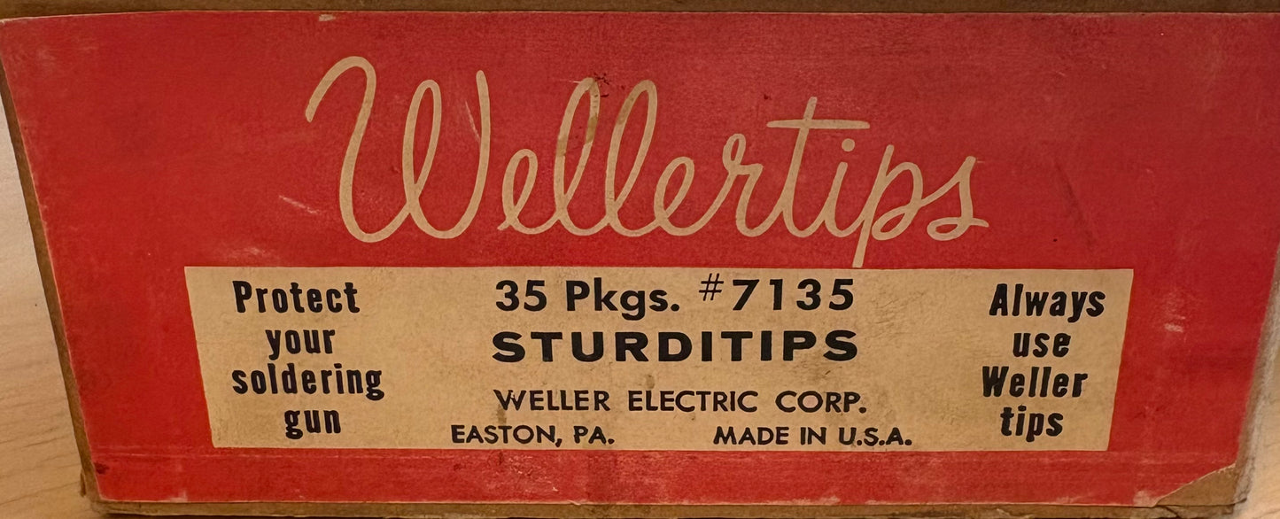 Weller Kärki Weller Tips No. 7135 Original Made in U.S.A