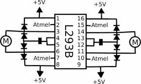 L293D - Dual H-Bridge Motor Driver for DC or Steppers - 600mA